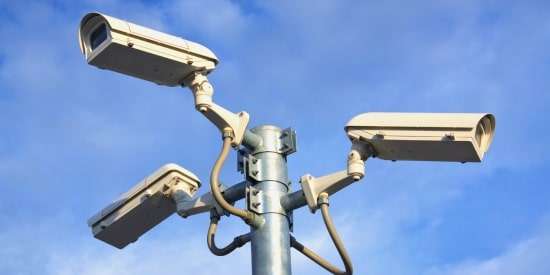 CCTV installation for perimeter surveillance and security monitoring in high-security environments